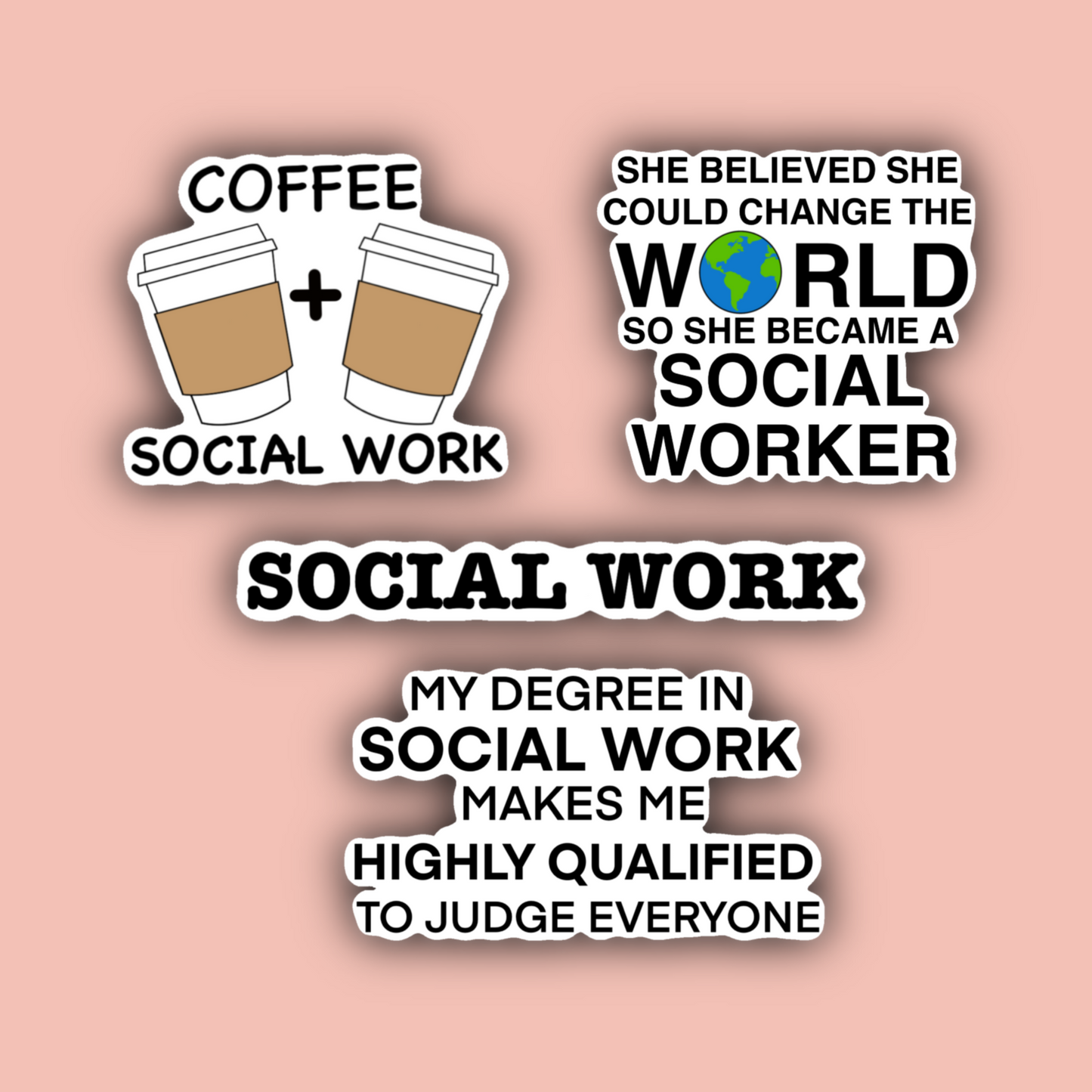 Social Work Sticker Pack