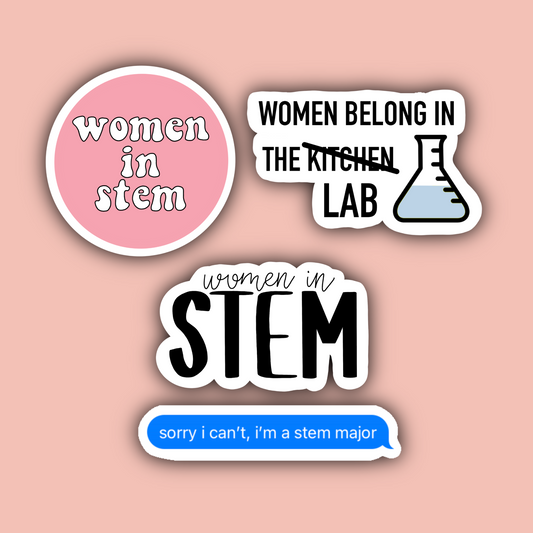 Women In STEM Sticker Pack