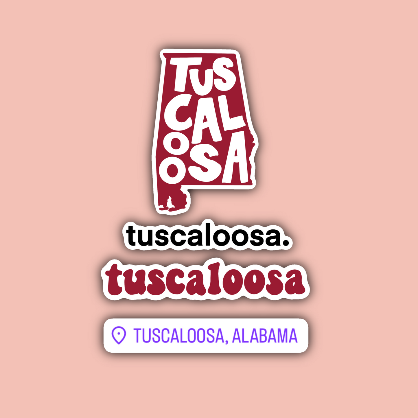 Tuscaloosa Alabama Sticker Pack