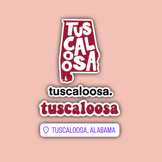 Tuscaloosa Alabama Sticker Pack