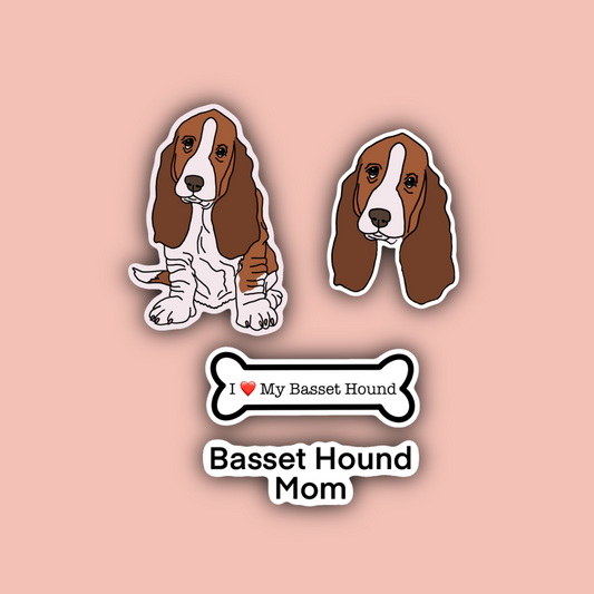 Basset Hound Sticker Pack