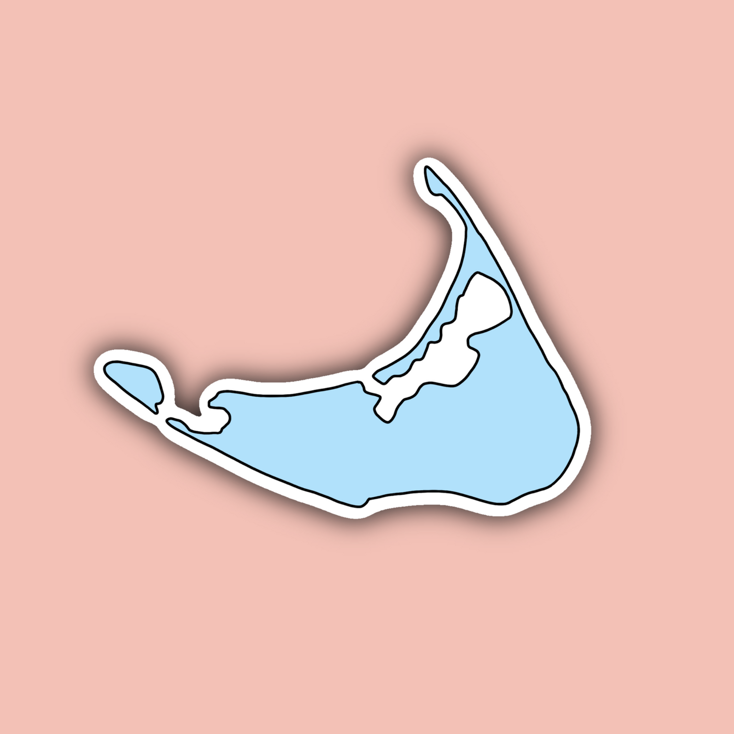 Nantucket Sticker Pack - Waterproof Nantucket Stickers - Outline - Entering Sign - Oval - Geotag