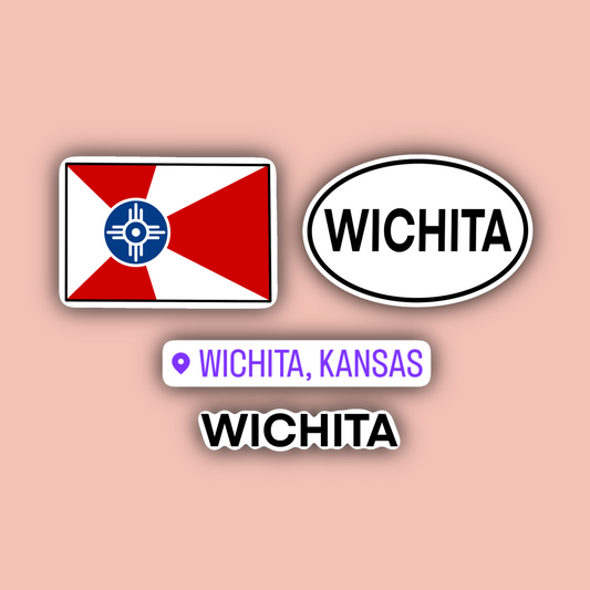 Wichita Kansas Sticker Pack