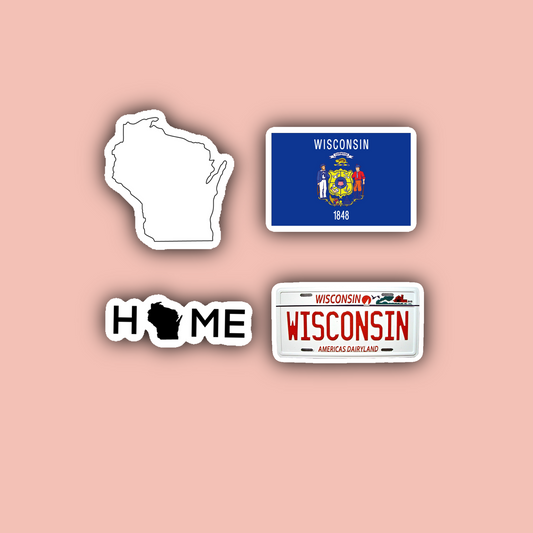 Wisconsin Sticker Pack