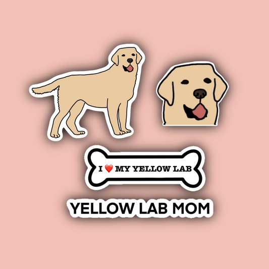 Yellow Lab Sticker Pack