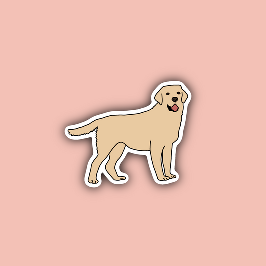 Yellow Lab - 3" Waterproof Sticker